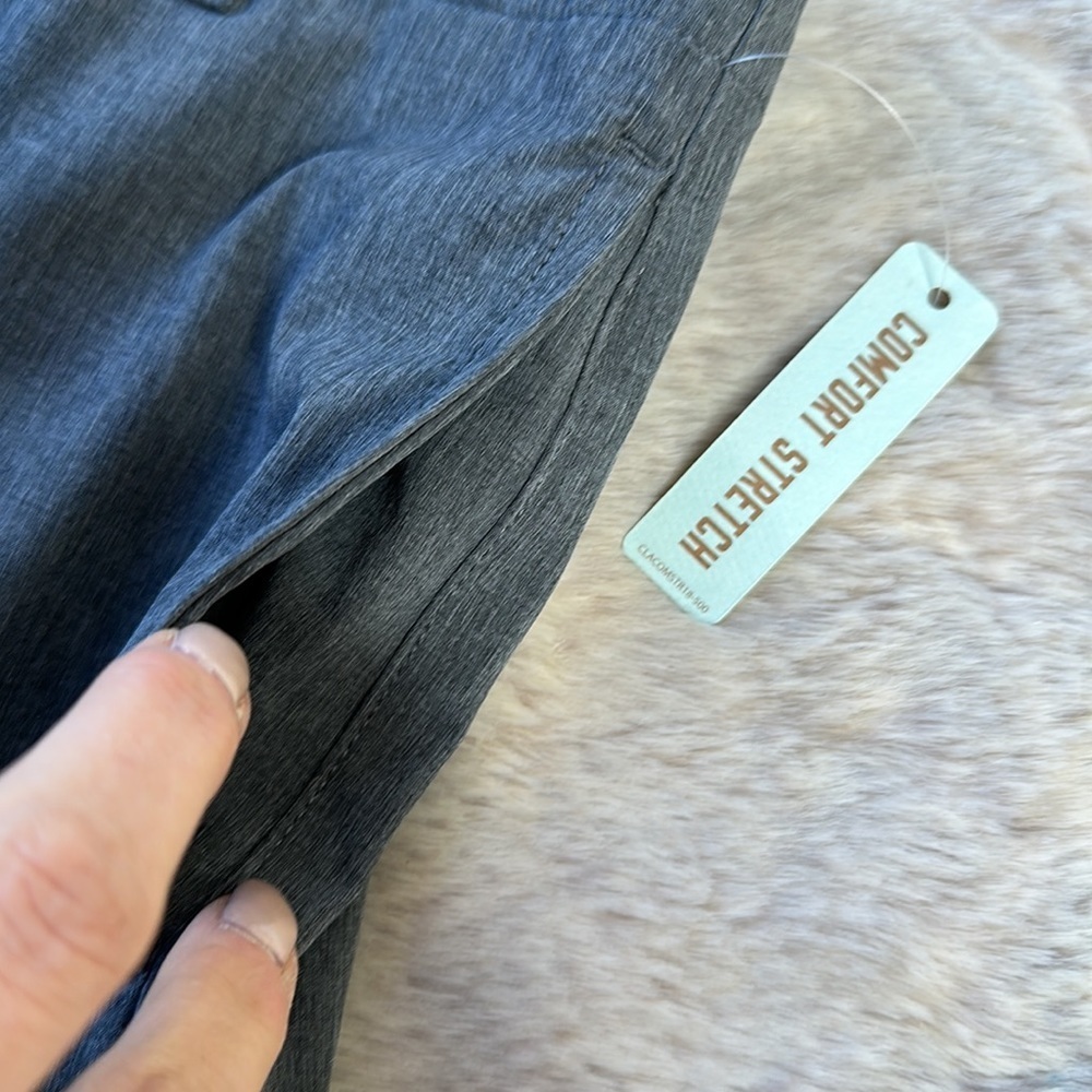 Club Class | Gray Flat Front Shorts - Picture 7 of 8
